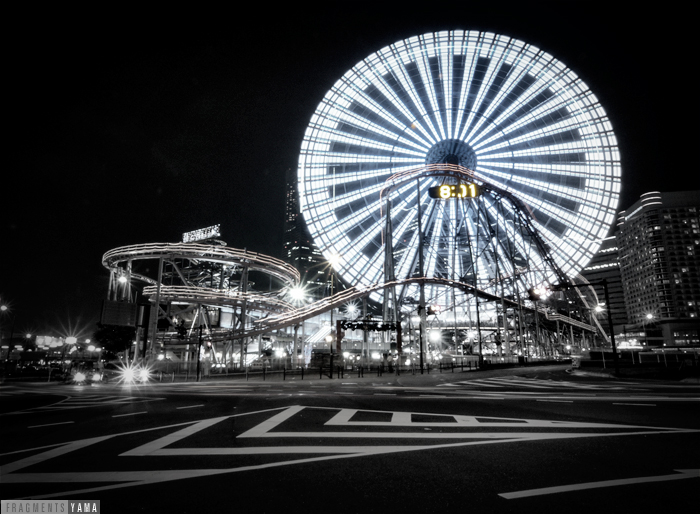横浜の夜景を撮る