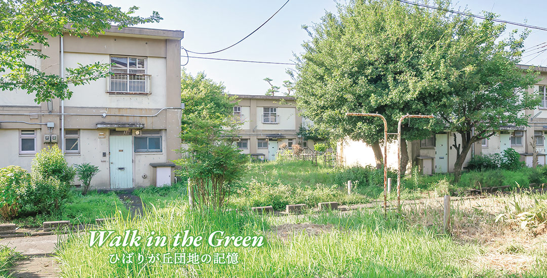 ひばりが丘団地テラスハウスが並んでいる。